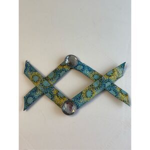 Switch Flops by Lindsay Phillips Turquoise Blue Green Gem Stone Strap Medium